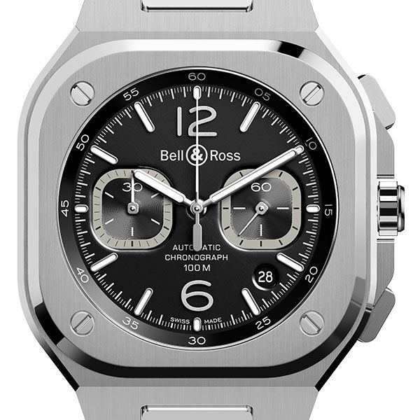 Bell ＆ Ross BR 05 CHRONO BLACK STEEL ベル＆ロス BR 05 クロノ 