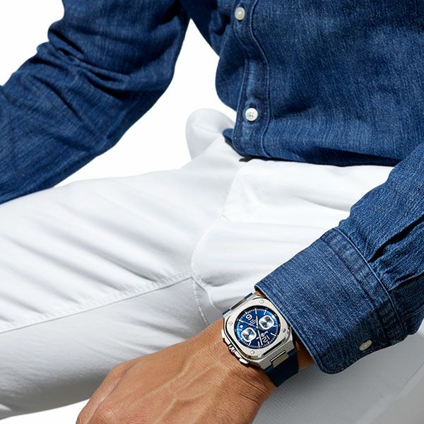 BELL & ROSS BR 05 CHRONO BLUE STEEL ベル＆ロス BR 05 クロノ ブルースティール BR05C-BU-ST/SST