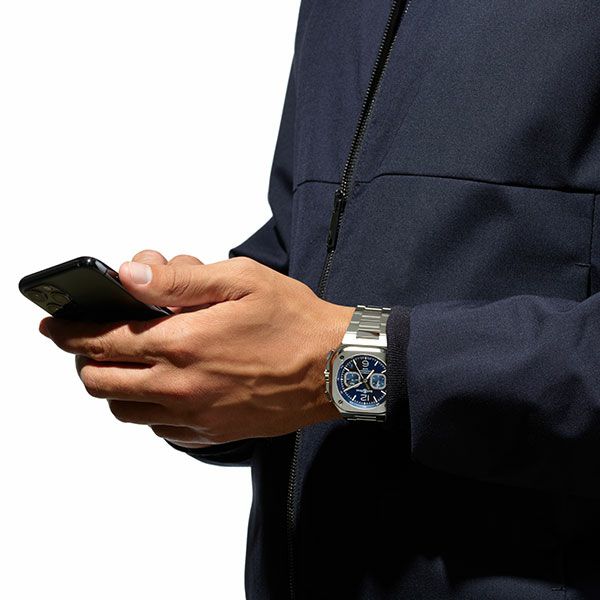 【正規】【自動巻き】【メンズ】【腕時計】Bell u0026 Ross BR 05 CHRONO Blue Steel ベルu0026ロス BR 05 クロノ ブルー スティール BR05C-BU-ST/SRB 時計・腕時計の通販サイト - BEST Ishida