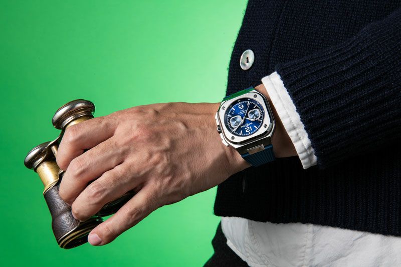 【正規】【自動巻き】【メンズ】【腕時計】Bell u0026 Ross BR 05 CHRONO Blue Steel ベルu0026ロス BR 05 クロノ ブルー スティール BR05C-BU-ST/SRB 時計・腕時計の通販サイト - BEST Ishida