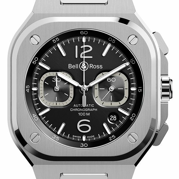 Bell ＆ Ross BR 05 CHRONO BLACK STEEL ベル＆ロス BR 05 クロノ ブラック スティール  BR05C-BL-ST/SST｜正規取り扱いブランド｜時計・腕時計の通販サイトBEST ISHIDA（正規・中古販売店）