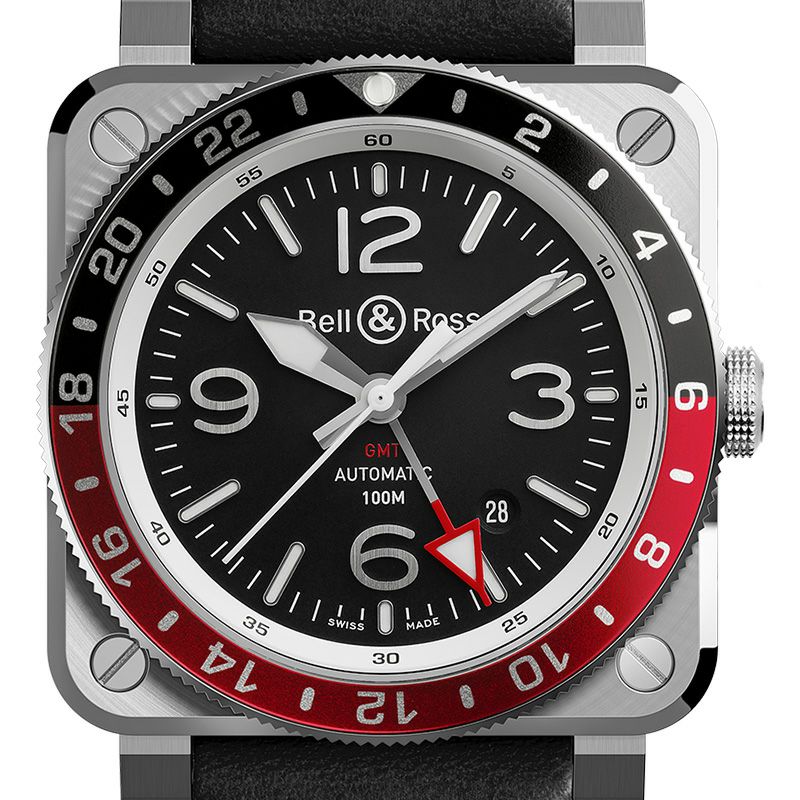 Bell ＆ Ross BR 03-93 GMT ベル＆ロス BR 03-93 GMT BR0393-BL-ST/SCA  