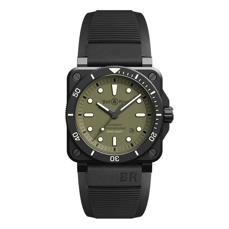 Bell ＆ Ross BR 03-92 DIVER MILITARY ベル＆ロス BR 03-92 ダイバー ミリタリー  BR0392-D-KA-CE/SRB｜正規取り扱いブランド｜時計・腕時計の通販サイトBEST ISHIDA（正規・中古販売店）