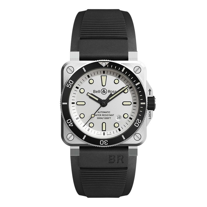 Bell ＆ Ross BR 03-92 DIVER WHITEベル＆ロス BR 03-92 ダイバー ホワイトBR0392-D-WH-ST/SRB