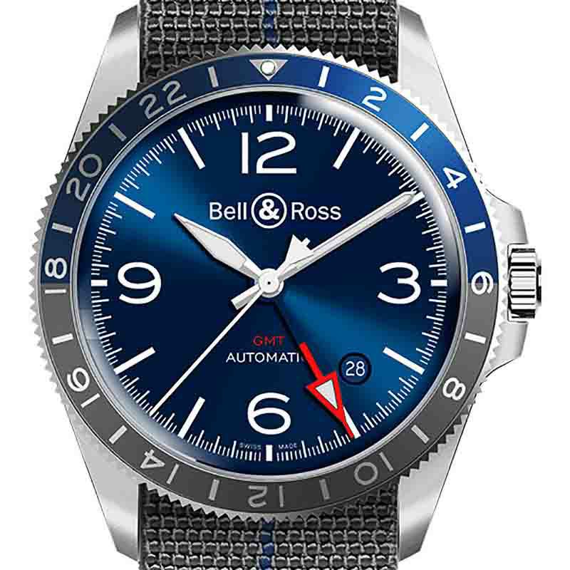 Bell ＆ Ross BR V2-93 GMT BLUE ベル＆ロス BR V2-93 GMT ブルー  