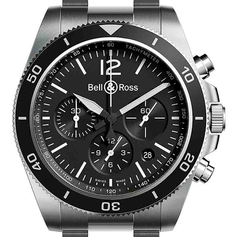 Bell ＆ Ross BR V3-94 BLACK STEEL ベル＆ロス BR V3-94 ブラック スティール BRV394-BL-ST/SST