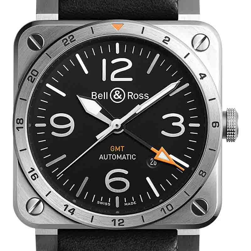 Bell ＆ Ross BR 03-93 GMT ベル＆ロス BR 03-93 GMT BR0393-GMT-ST/SCA
