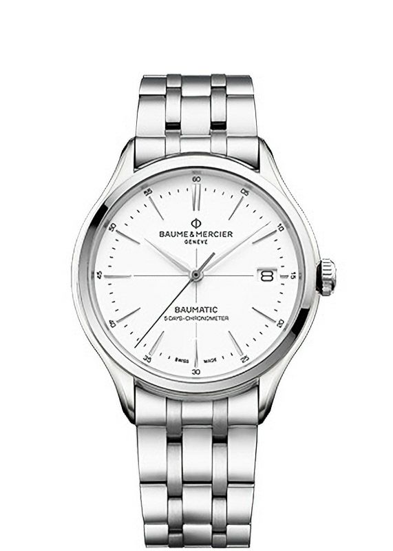BAUME & MERCIER ボーム&メルシエ クリフトン 自動巻機械式時計 時計の専門家も絶賛。モダンなビジネスパーソンにふさわしい洗練と革新
