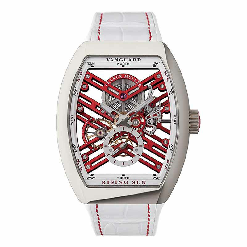 FRANCK MULLER VANGUARD 7 DAYS POWER RESERVE SKELETON RISING SUN フランク ミュラー ヴァンガード 7デイズ パワーリザーブ スケルトン ライジング サン V45S6SQTRSUN ACRG