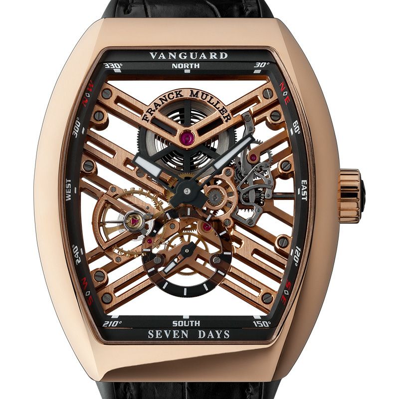 FRANCK MULLER VANGUARD 7 DAYS POWER RESERVE SKELETON フランク 