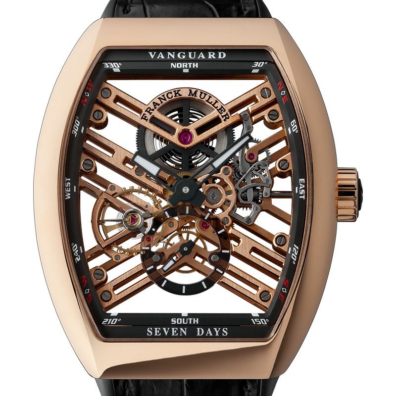 FRANCK MULLER VANGUARD 7 DAYS POWER RESERVE SKELETON フランク ミュラー ヴァンガード 7デイズ パワーリザーブ スケルトン V45S6SQT 5NNR