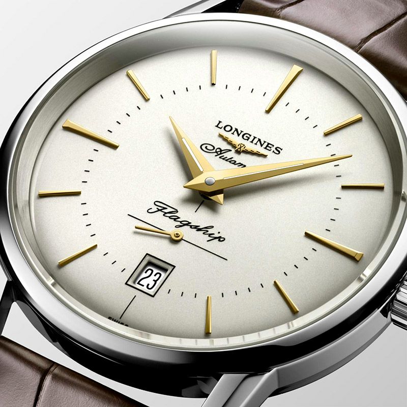K*Y様 LONGINES ロンジン 見渡せる フラッグシップ 黒ベルト