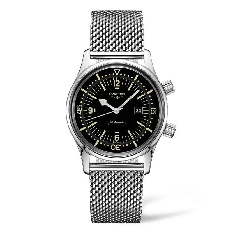 美品！ロンジン　LONGINES ロンジン レジェンドダイバー 自動巻、ステンレススティール、ブラウン