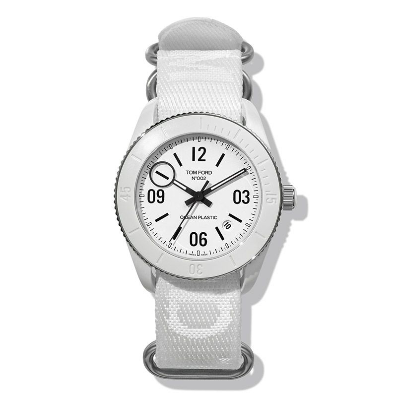 TOM FORD N.002 OCEAN PLASTIC SPORT WHITE トム フォード N.002 オーシャン プラスチック スポーツ  ホワイト TF0120248284｜正規取り扱いブランド｜時計・腕時計の通販サイトBEST ISHIDA（正規・中古販売店）