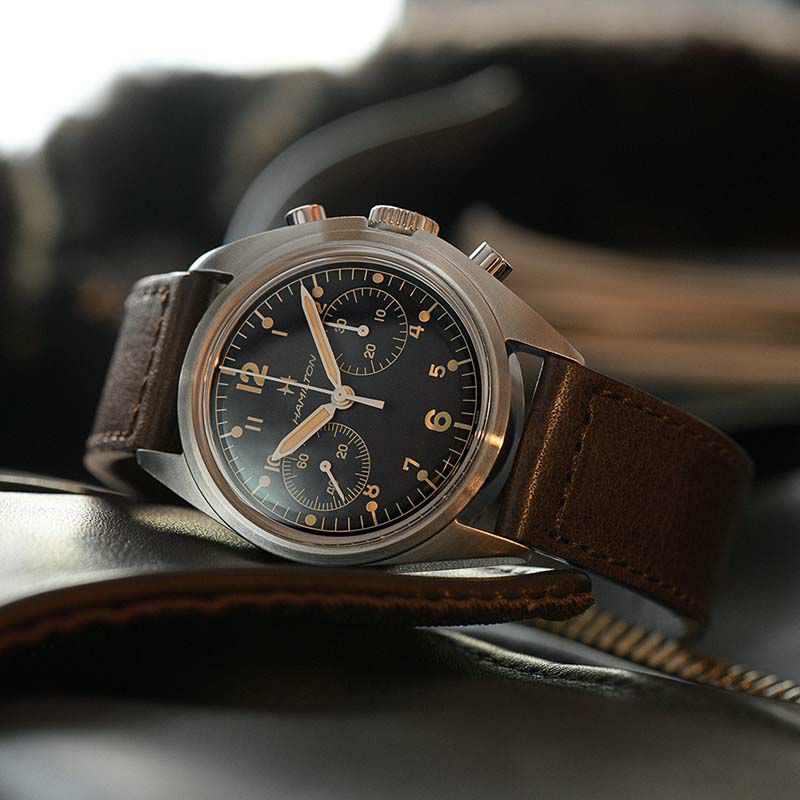 HAMILTON KHAKI AVIATION PIONEER MECHANICAL CHRONO ハミルトン  