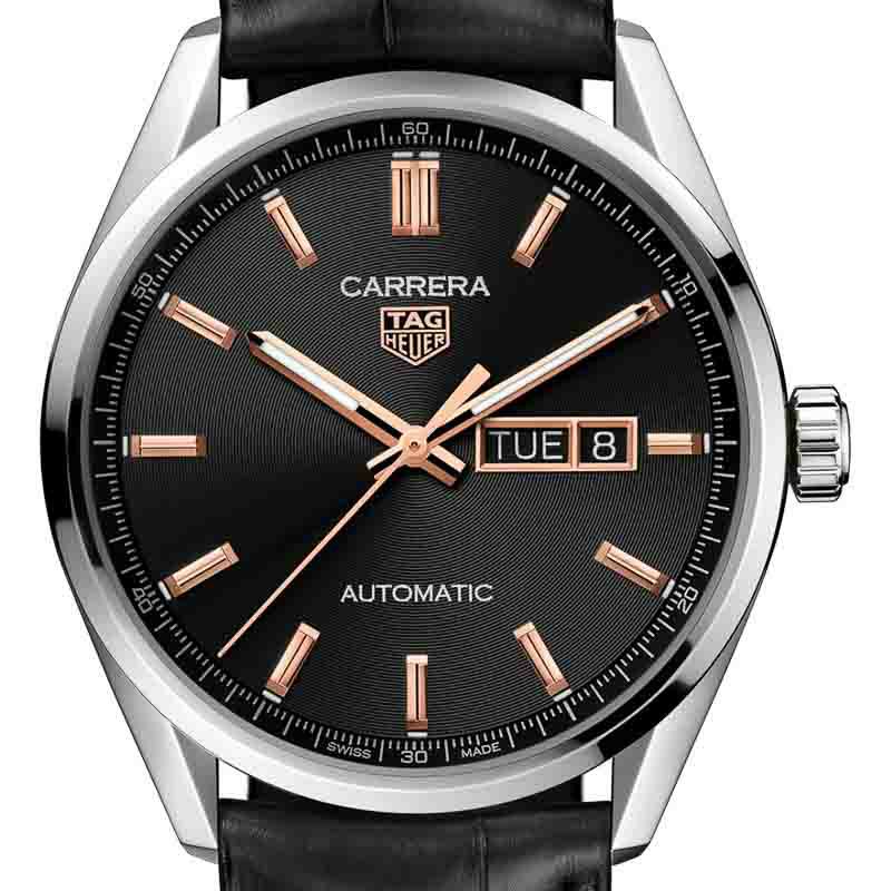 タグホイヤー　カレラ　キャリバー5  デイデイト　腕時計　メンズWUT5833