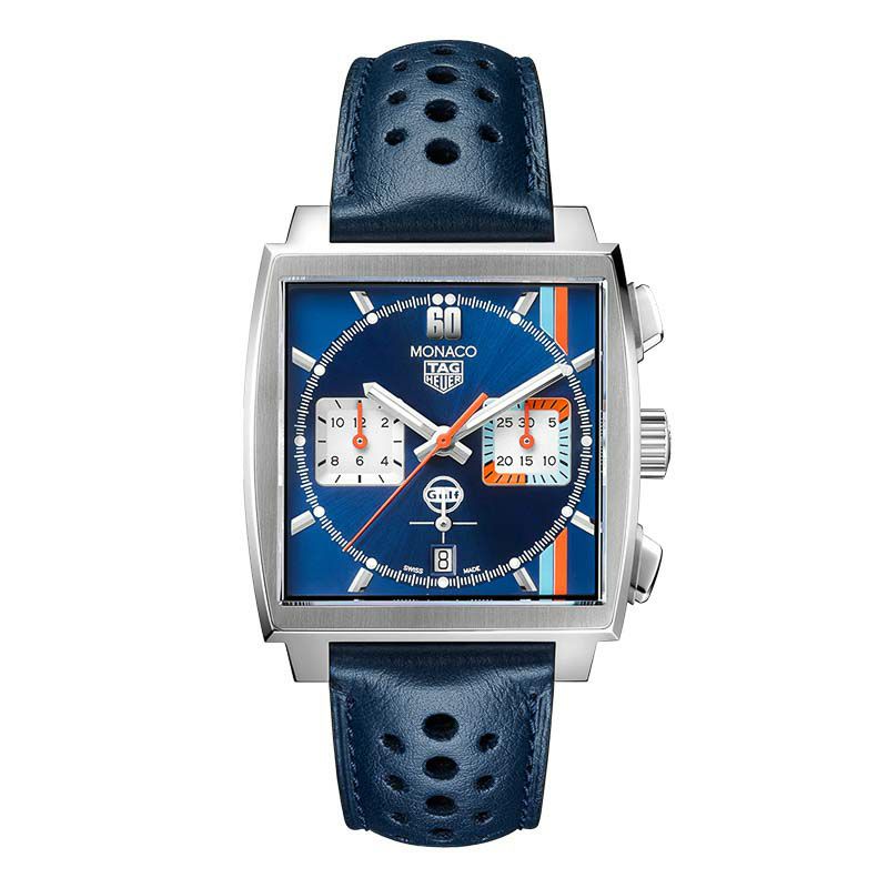 TAG HEUER MONACO CALIBRE HEUER 02 GULF SPECIAL EDITION タグ ...