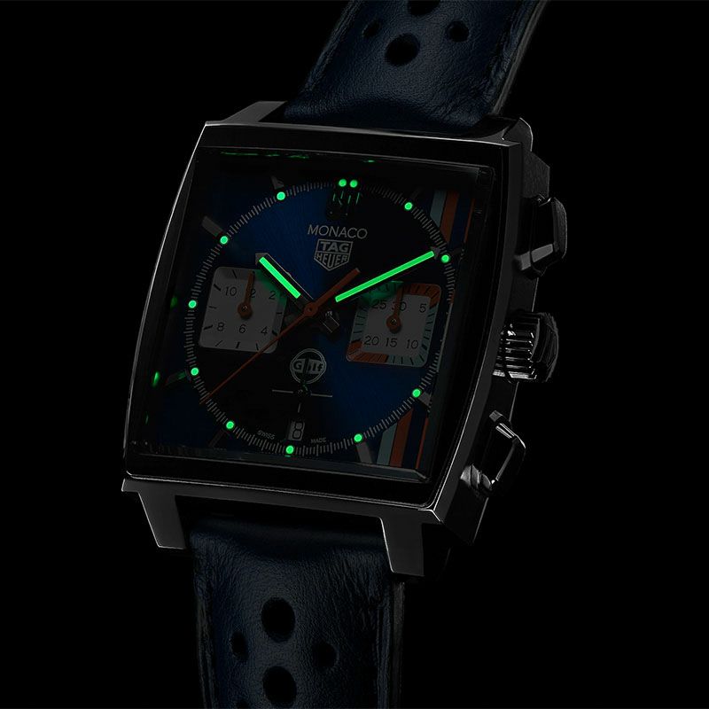 TAG HEUER MONACO CALIBRE HEUER 02 GULF SPECIAL EDITION タグ 