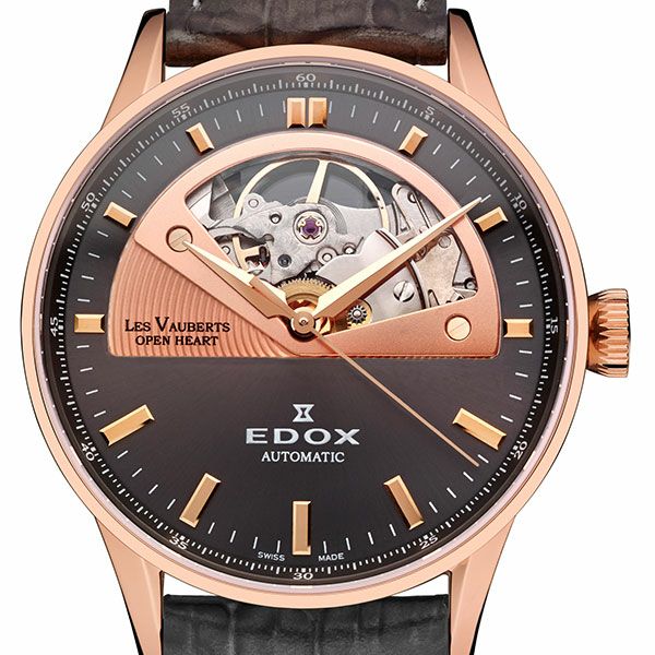 EDOX LES VAUBERTS OPEN HEART AUTOMATIC エドックス レ・ヴォベール