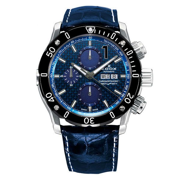 EDOX CHRONOFFSHORE-1 CHRONOGRAPH エドックス クロノオフショア1 クロノグラフ  01122-3-BUIN1-L｜正規取り扱いブランド｜時計・腕時計の通販サイトBEST ISHIDA（正規・中古販売店）