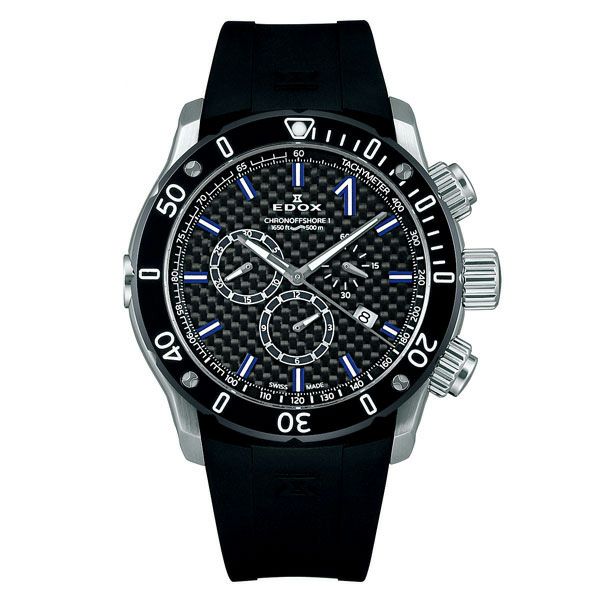 EDOX CHRONOFFSHORE-1 CHRONOGRAPH , エドックス クロノオフショア1 クロノグラフ , 10221-3-NIBU2