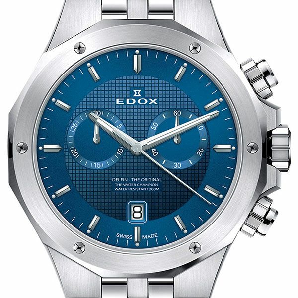 EDOX DELFIN THE ORIGINAL CHRONOGRAPH , エドックス デルフィン オリジナル クロノグラフ ,  10110-3M-BUIN