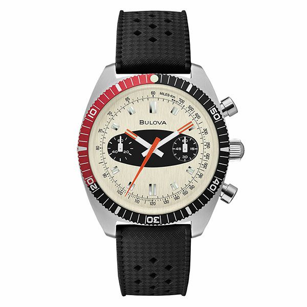 同時購入BULOVA ブローバ 43401 クロノグラフ 3針 シルバー 文字盤ブラック メンズ 腕時計 クォーツ 美品 ブローバ