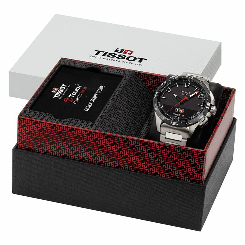 ティソ　Tタッチソーラー　チタン　美品この時計は充電式ですか