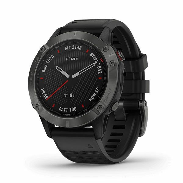 GARMIN ガーミン fēnix 6 Black - 腕時計(デジタル)