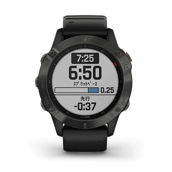 GARMIN fenix6 Sapphire Black 純正レザーバンドセット - 腕時計(デジタル)