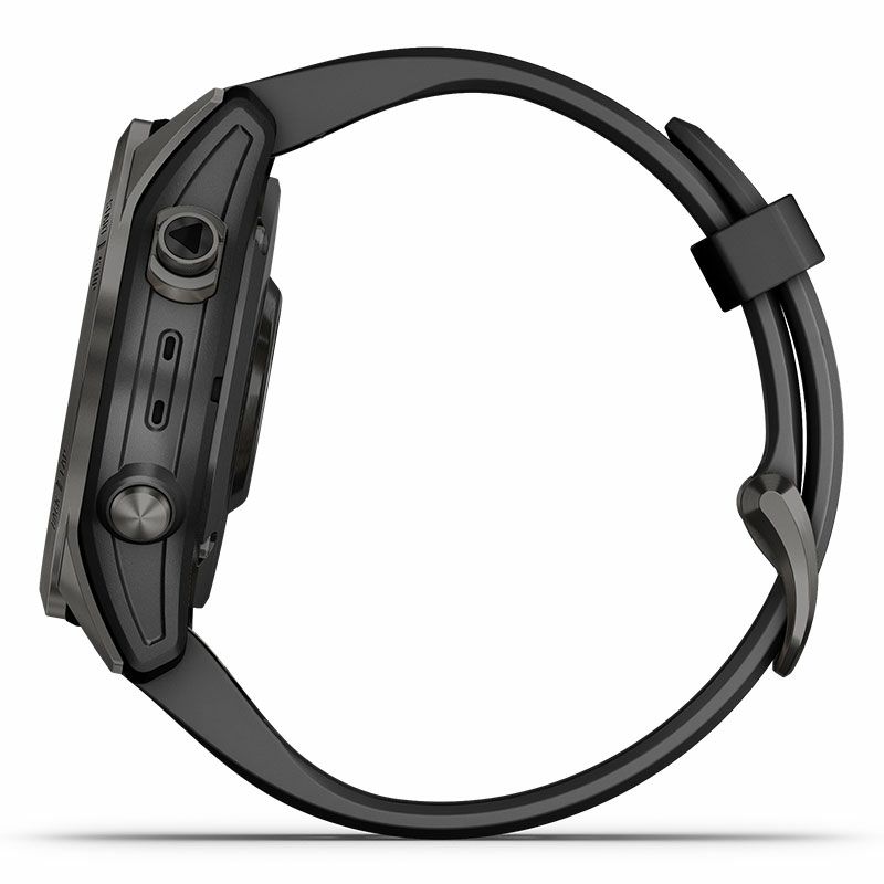 GARMIN fenix 7S Sapphire Dual Power Ti Carbon Gray DLC / Black ガーミン フェニックス 7S サファイア デュアルパワー Ti カーボン グレー DLC / ブラック 010-02539-48