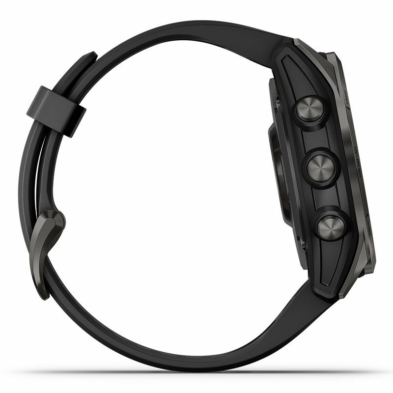 GARMIN fenix 7S Sapphire Dual Power Ti Carbon Gray DLC / Black ガーミン フェニックス 7S サファイア デュアルパワー Ti カーボン グレー DLC / ブラック 010-02539-48
