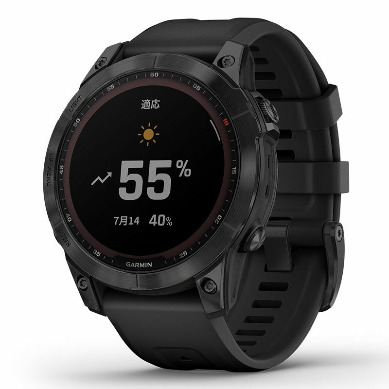 GARMIN fenix 7 Sapphire Dual Power Ti Black DLC / Black ガーミン