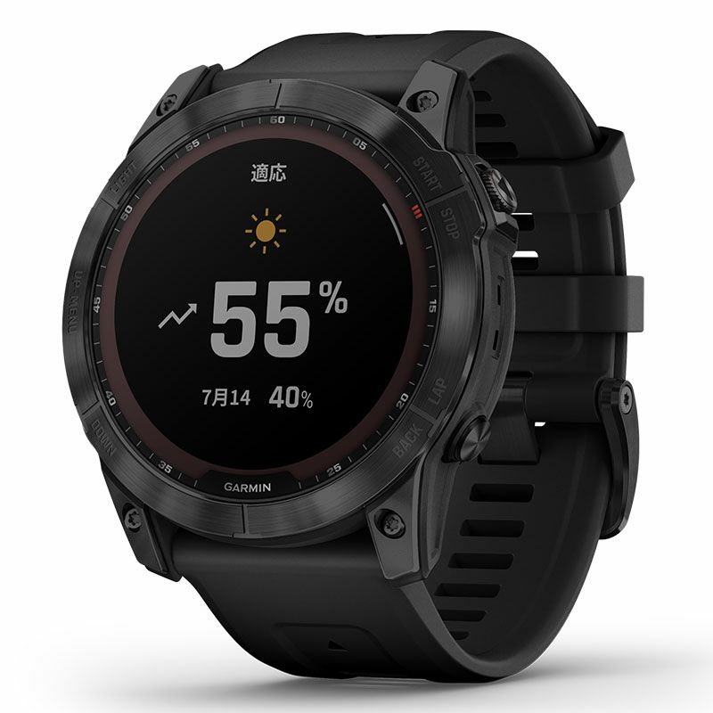 GARMIN fenix 7X Sapphire Dual Power Ti Black DLC / Black ガーミン 