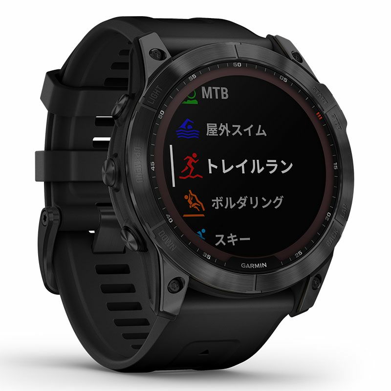 GARMIN fenix 7X Sapphire Dual Power Ti Black DLC / Black ガーミン 