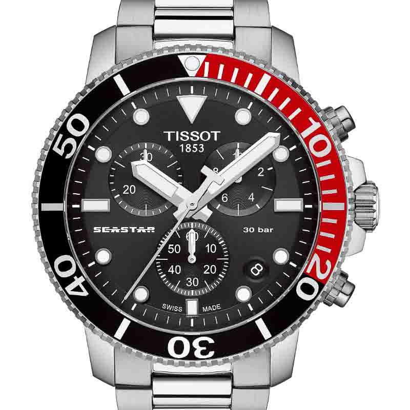 TISSOT SEASTAR 1000 QUARTZ CHRONOGRAPH ティソ シースター 1000 クォーツ クロノグラフ  T120.417.11.051.01｜正規取り扱いブランド｜時計・腕時計の通販サイトBEST ISHIDA（正規・中古販売店）