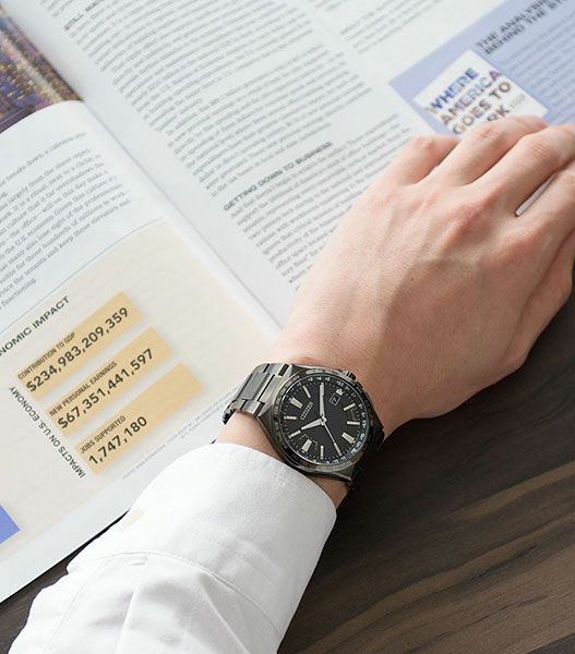 ATTESA Eco-Drive Black Titanium(TM) Series アテッサ エコ・ドライブ ブラックチタン(TM)シリーズ CB0215-51E
