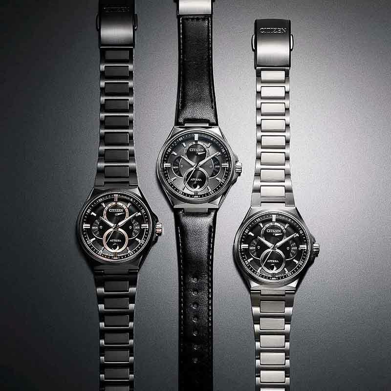 ATTESA Eco-Drive Triple Calendar Moon Phase アテッサ エコ