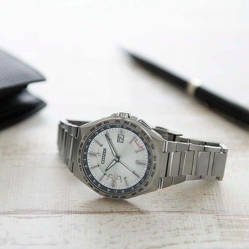 ATTESA Eco-Drive Radio Controlled Watch Direct Flight アテッサ エコ・ドライブ電波時計 ダイレクトフライト CB0210-54A