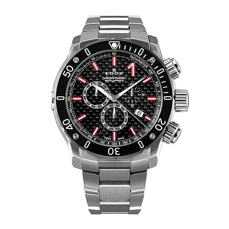 S*T様 EDOX C-1 クロノグラフ 500m防水 ステンレススチール S*T様 EDOX C-1 クロノグラフ 500m防水 ステンレススチール 上品