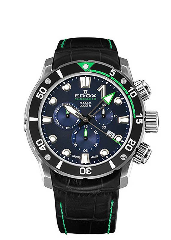 EDOX CHRONOFFSHORE-1 SHARKMAN III CHRONOGRAPH ULTRAMARINE SEA TO