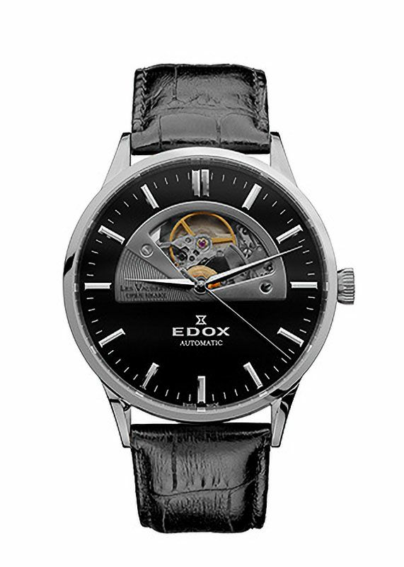 EDOX LES VAUBERTS OPEN HEART AUTOMATIC エドックス レ・ヴォベール オープンハート オートマチック  85014-3-NIN｜正規取り扱いブランド｜時計・腕時計の通販サイトBEST ISHIDA（正規・中古販売店）