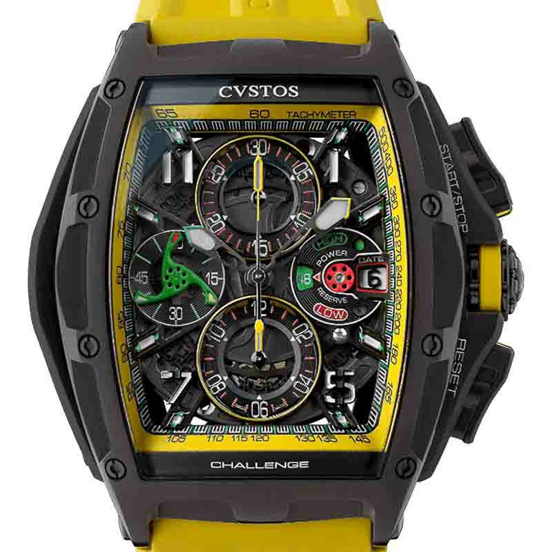 【正規】【自動巻き】【メンズ】【腕時計】CVSTOS Challenge CHRONOIII-S クストス チャレンジ クロノIII-S CVT-CHR3-YELLOW BST 時計・腕時計の通販サイト - BEST Ishida