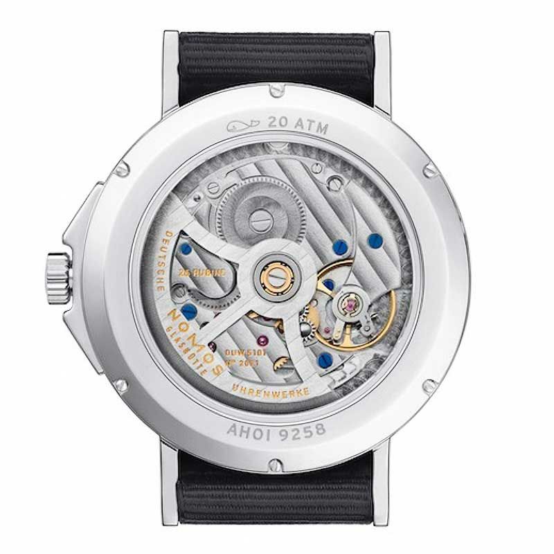 NOMOS GLASHUETTE Ahoi Datum Signalblau ノモス グラスヒュッテ 