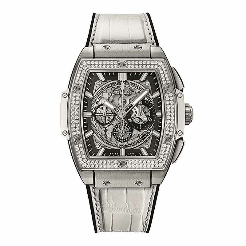 HUBLOT SPIRIT OF BIG BANG TITANIUM WHITE DIAMONDS ウブロ 