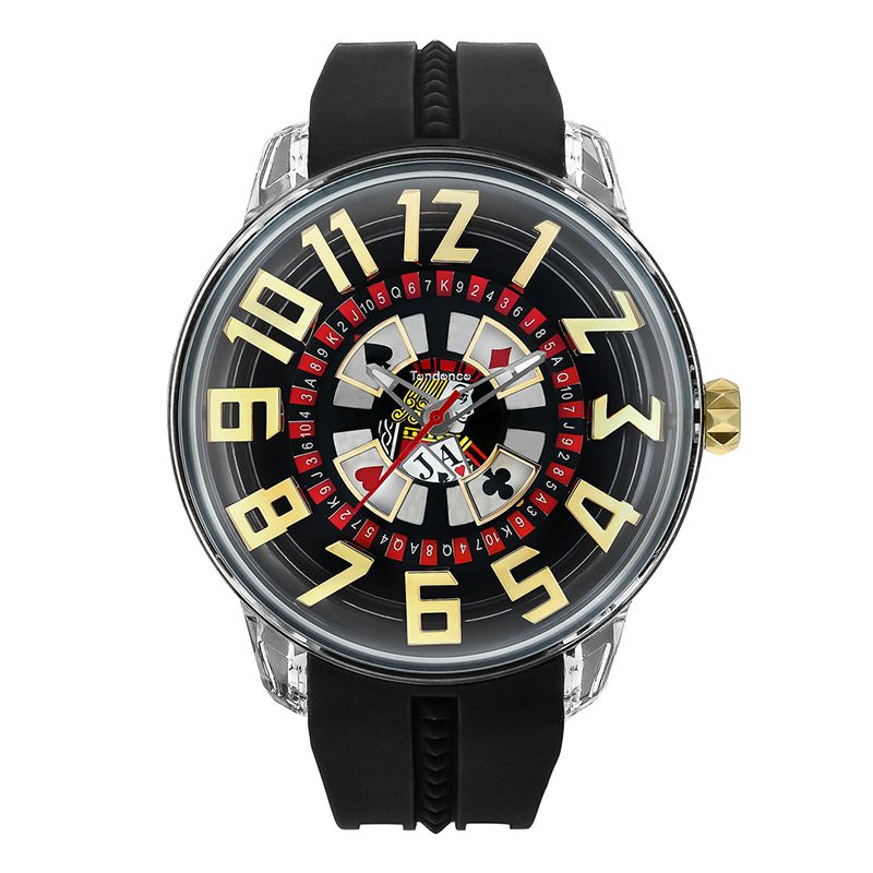 【買い】tendence ブラック 腕時計 時計