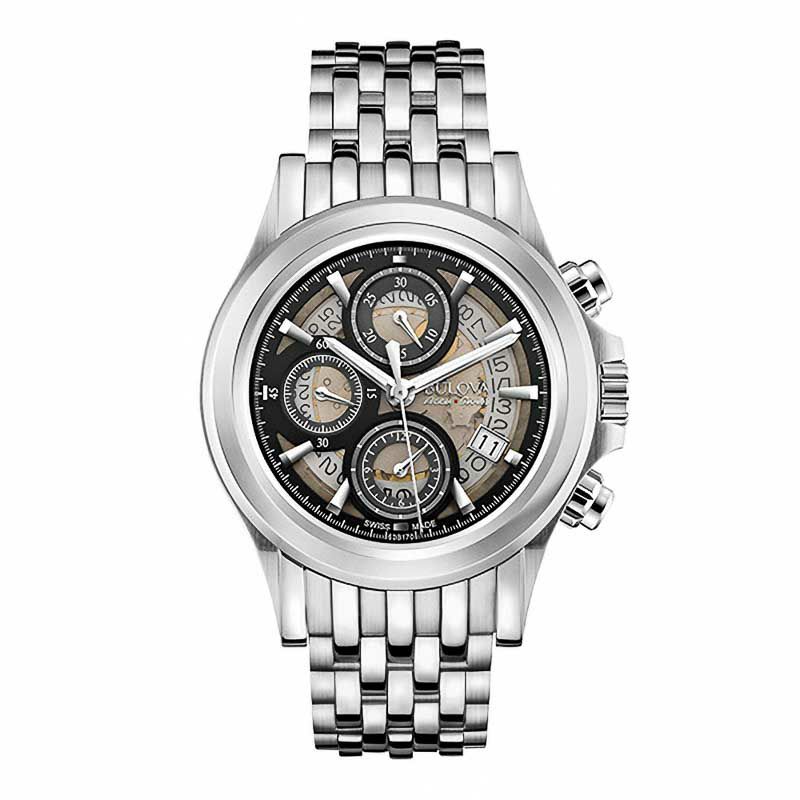 BULOVA ACCUSWISS KIRKWOOD SKELETON CHRONO ブローバ アキュスイス