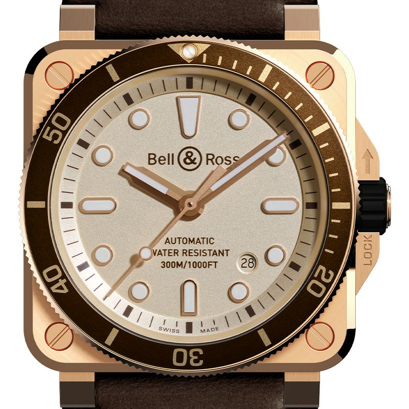 Bell ＆ Ross BR 03-92 DIVER WHITE BRONZE ベル＆ロス BR 03-92 ダイバーホワイト ブロンズ BR0392- D-WH-BR/SCA｜正規取り扱いブランド｜時計・腕時計の通販サイトBEST ISHIDA（正規・中古販売店）