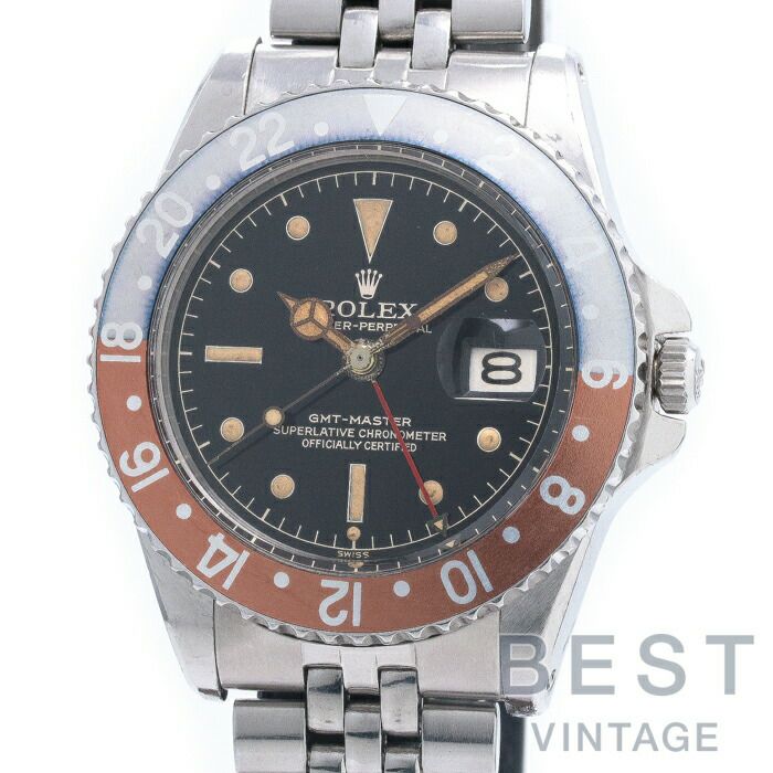 【仮】ロレックス【ROLEX】GMTマスター2MMダイヤル1675MMメンズブラックステンレススティール腕時計時計GMTMASTER1MMDIALBLACKSS【中古】