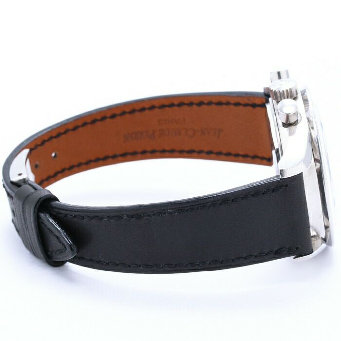 【仮】ユニバーサルジュネーブ【UNIVERSALGENEVE】トリコンパックス881101/02メンズブラックステンレススティール腕時計時計TRI-COMPAXBLACKSS【中古】